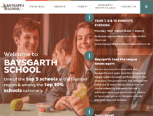 Tablet Screenshot of baysgarthschool.co.uk